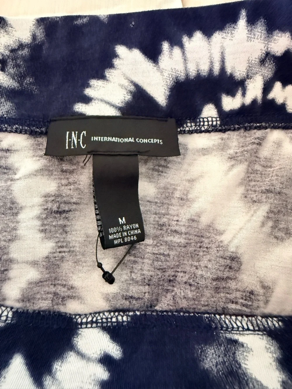 Vintage INC tie dye maxi skirt boho festival  elastic waist comfortable chic Sm